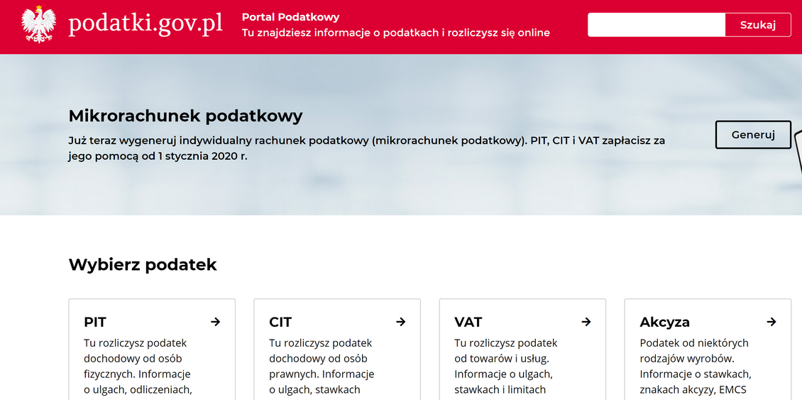 Strona podatki.gov.pl